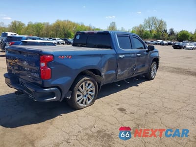 Trzecie zdjęcie samochodu z tyłu: 2019 CHEVROLET SILVERADO K1500 HIGH COUNTRY VIN:1GCUYHEL2KZ216653 - miniatura