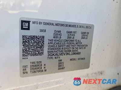 Zdjęcie 13 z 13 samochodu: 2019 GMC TERRAIN SLT VIN:3GKALVEV3KL196460 - miniatura