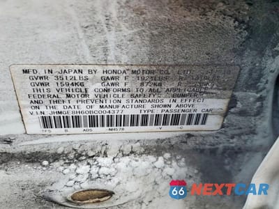 Zdjęcie 13 z 13 samochodu: 2011 HONDA FIT SPORT VIN:JHMGE8H60BC004377 - miniatura