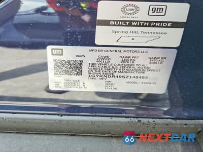 Zdjęcie 12 z 12 samochodu: 2025 CADILLAC XT5 PREMIUM LUXURY VIN:1GYKNDR49SZ148454 - miniatura