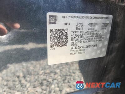 Zdjęcie 12 z 12 samochodu: 2018 CHEVROLET IMPALA LT VIN:2G1105S31J9167766 - miniatura