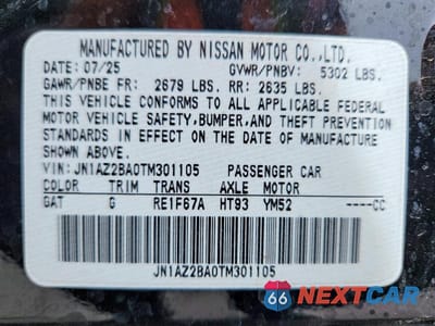 Zdjęcie 12 z 12 samochodu: 2026 NISSAN LEAF S+ VIN:JN1AZ2BA0TM301105 - miniatura