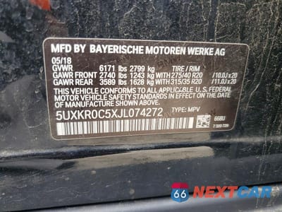 Zdjęcie 13 z 13 samochodu: 2018 BMW X5 XDRIVE35I VIN:5UXKR0C5XJL074272 - miniatura