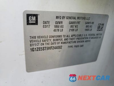 Zdjęcie 12 z 12 samochodu: 2017 CHEVROLET MALIBU LT VIN:1G1ZE5ST9HF244082 - miniatura