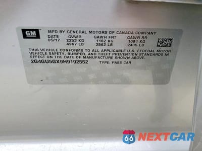 Zdjęcie 13 z 13 samochodu: 2017 BUICK REGAL VIN:2G4GU5GX9H9192552 - miniatura