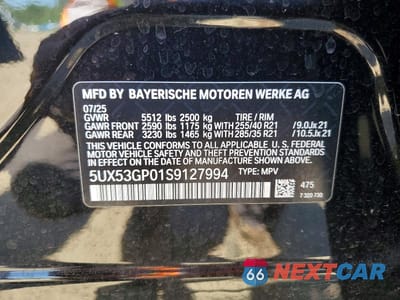 Zdjęcie 13 z 13 samochodu: 2025 BMW X3 30 XDRIVE VIN:5UX53GP01S9127994 - miniatura