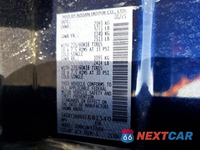 Zdjęcie 13 z 13 samochodu: 2026 NISSAN ROGUE SV VIN:5N1BT3BB6TC681540 - miniatura