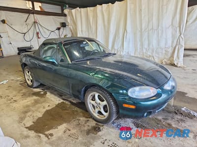 Czwarte zdjęcie samochodu z boku: 2000 MAZDA MX-5 MIATA BASE VIN:JM1NB3539Y0140063 - miniatura