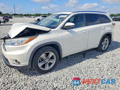 2015 TOYOTA HIGHLANDER LIMITED PLATINUM 5TDDKRFH5FS075585 - główne zdjęcie licytacji z USA - miniatura