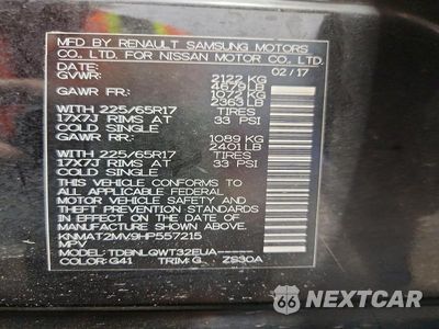 Zdjęcie 13 z 13 samochodu: 2017 NISSAN ROGUE SV VIN:KNMAT2MV9HP557215 - miniatura