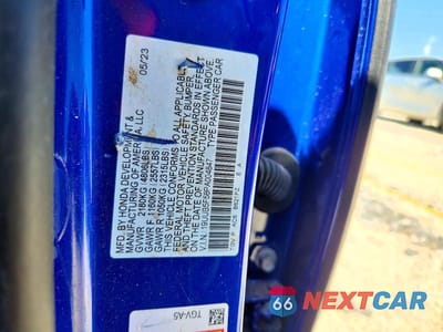 Zdjęcie 12 z 12 samochodu: 2023 ACURA TLX TECH A VIN:19UUB5F58PA004847 - miniatura