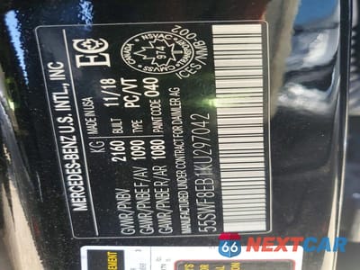 Zdjęcie 13 z 13 samochodu: 2019 MERCEDES-BENZ C 300 4MATIC VIN:55SWF8EB1KU297042 - miniatura