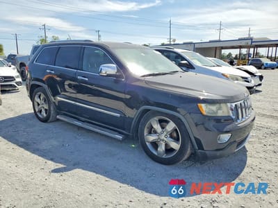 Czwarte zdjęcie samochodu z boku: 2012 JEEP GRAND CHEROKEE OVERLAND VIN:1C4RJFCT7CC134827 - miniatura