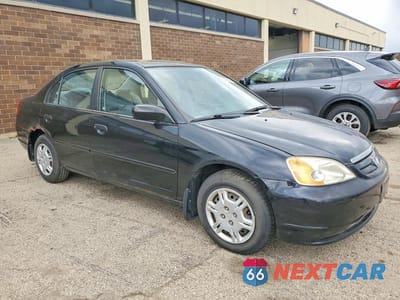 Czwarte zdjęcie samochodu z boku: 2001 HONDA CIVIC LX VIN:JHMES16521S008405 - miniatura