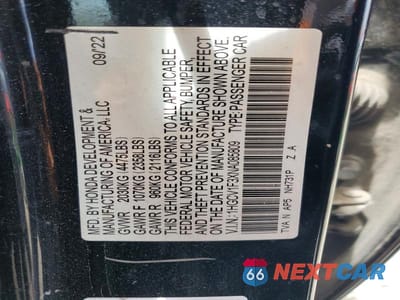 Zdjęcie 12 z 12 samochodu: 2022 HONDA ACCORD SPORT VIN:1HGCV1F3XNA085809 - miniatura