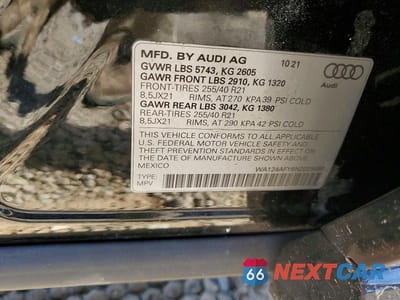 Zdjęcie 12 z 12 samochodu: 2022 AUDI SQ5 SPORTBACK PREMIUM PLUS VIN:WA124AFY6N2029458 - miniatura