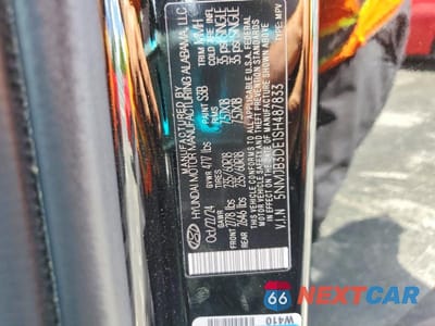 Zdjęcie 13 z 13 samochodu: 2025 HYUNDAI TUCSON SEL VIN:5NMJB3DE1SH487833 - miniatura