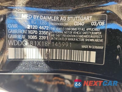 Zdjęcie 13 z 13 samochodu: 2008 MERCEDES-BENZ C 300 4MATIC VIN:WDDGF81X18F145991 - miniatura