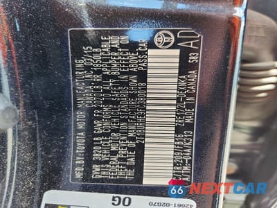 Zdjęcie 12 z 12 samochodu: 2015 TOYOTA COROLLA LE VIN:2T1BURHE9FC380018 - miniatura