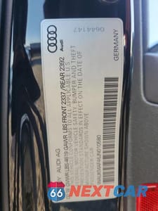 Zdjęcie 13 z 13 samochodu: 2018 AUDI A4 PREMIUM VIN:WAUKMAF46JN010580 - miniatura