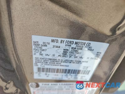 Zdjęcie 13 z 13 samochodu: 2010 FORD F150 SUPERCREW VIN:1FTEW1E89AFB60322 - miniatura