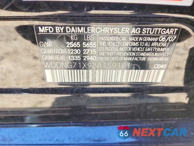 Zdjęcie 12 z 12 samochodu: 2008 MERCEDES-BENZ S 550 VIN:WDDNG71X98A159181 - miniatura