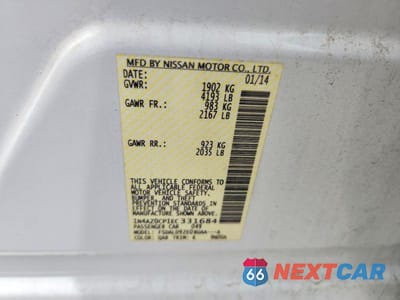 Zdjęcie 12 z 12 samochodu: 2014 NISSAN LEAF SV VIN:1N4AZ0CP1EC331684 - miniatura