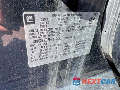 Zdjęcie 13 z 13 samochodu: 2015 GMC YUKON SLE VIN:1GKS2AKC5FR170458 - miniatura