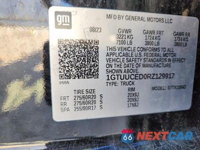 Zdjęcie 12 z 12 samochodu: 2024 GMC SIERRA K1500 ELEVATION VIN:1GTUUCED0RZ129917 - miniatura