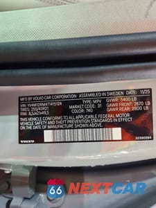 Zdjęcie 14 z 14 samochodu: 2026 VOLVO XC60 ULTRA VIN:YV4M12RM4T1415124 - miniatura