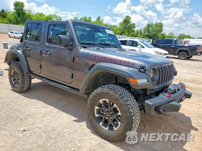 Czwarte zdjęcie samochodu z boku: 2024 JEEP WRANGLER RUBICON VIN:1C4PJXFG1RW159743 - miniatura