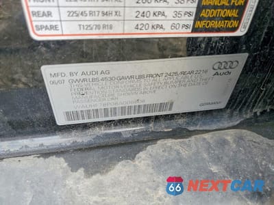 Zdjęcie 12 z 12 samochodu: 2008 AUDI A3 2.0 VIN:WAUHF78P08A006606 - miniatura