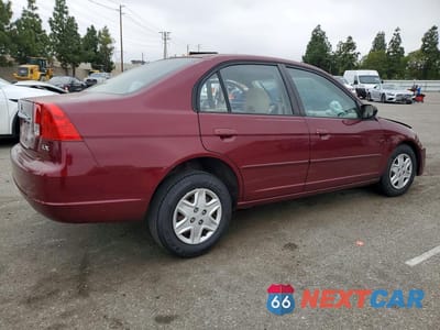 Trzecie zdjęcie samochodu z tyłu: 2003 HONDA CIVIC LX VIN:2HGES16503H549580 - miniatura