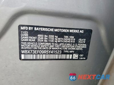 Zdjęcie 13 z 13 samochodu: 2024 BMW X1 XDRIVE28I VIN:WBX73EF09R5Y41523 - miniatura