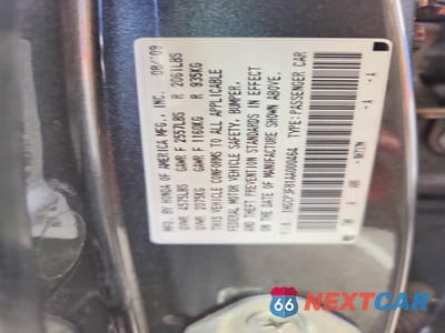 Zdjęcie 12 z 12 samochodu: 2010 HONDA ACCORD EXL VIN:1HGCP3F81AA000464 - miniatura