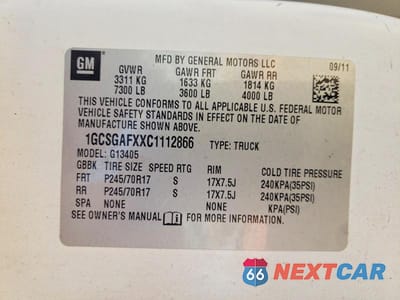Zdjęcie 13 z 13 samochodu: 2012 CHEVROLET EXPRESS 1500 CARGO DELIVERY VAN VIN:1GCSGAFXXC1112866 - miniatura