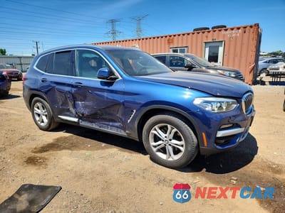 Czwarte zdjęcie samochodu z boku: 2021 BMW X3 XDRIVE30I VIN:5UXTY5C02M9E87106 - miniatura