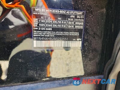 Zdjęcie 13 z 13 samochodu: 2021 MERCEDES-BENZ GLA 250 4MATIC VIN:W1N4N4HB2MJ292551 - miniatura