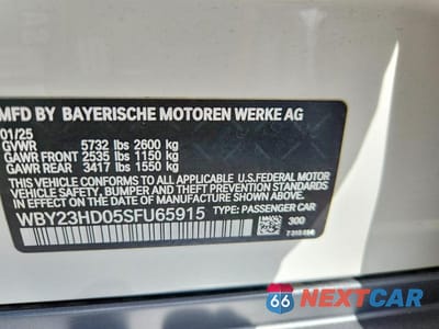 Zdjęcie 12 z 12 samochodu: 2025 BMW I4 EDRIVE 40 VIN:WBY23HD05SFU65915 - miniatura