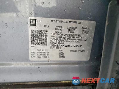 Zdjęcie 13 z 13 samochodu: 2020 CHEVROLET TRAVERSE LT VIN:1GNERHKW0LJ173552 - miniatura