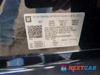 Zdjęcie 12 z 12 samochodu: 2018 CHEVROLET SILVERADO K1500 LTZ VIN:3GCUKSEC7JG134687 - miniatura
