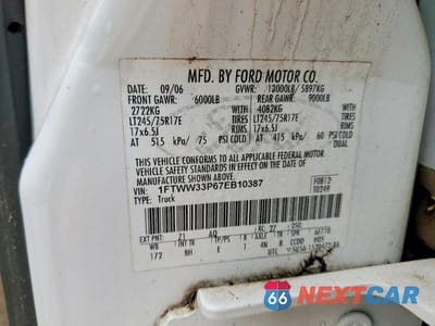 Zdjęcie 12 z 12 samochodu: 2007 FORD F350 SUPER DUTY VIN:1FTWW33P67EB10387 - miniatura