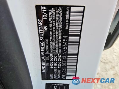 Zdjęcie 12 z 12 samochodu: 2020 MERCEDES-BENZ E 350 4MATIC VIN:WDDZF8EBXLA756454 - miniatura