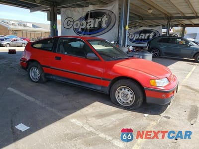 Czwarte zdjęcie samochodu z boku: 1989 HONDA CIVIC CRX DX VIN:JHMED8453KS024572 - miniatura