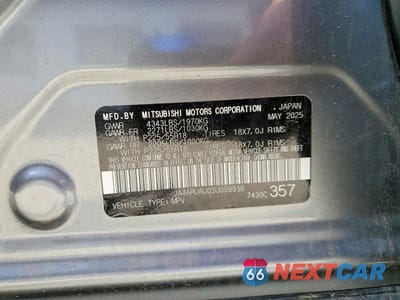 Zdjęcie 12 z 12 samochodu: 2025 MITSUBISHI OUTLANDER SPORT S VIN:JA4ARUAU0SU009936 - miniatura