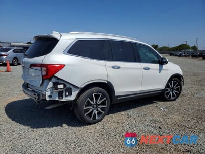 Trzecie zdjęcie samochodu z tyłu: 2022 HONDA PILOT TOURING VIN:5FNYF5H63NB023983 - miniatura