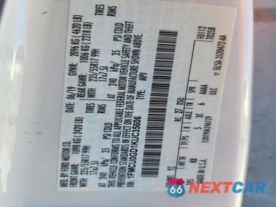 Zdjęcie 12 z 12 samochodu: 2019 FORD ESCAPE SE VIN:1FMCU0GD1KUC35606 - miniatura