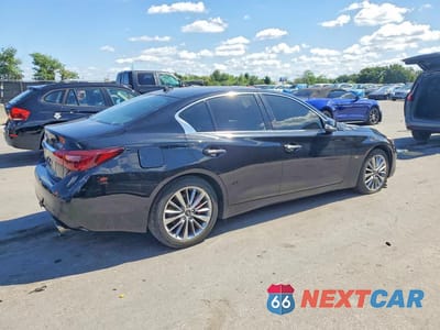 Trzecie zdjęcie samochodu z tyłu: 2018 INFINITI Q50 3.0T LUXE VIN:JN1EV7AR4JM440247 - miniatura