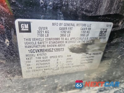 Zdjęcie 12 z 12 samochodu: 2016 CHEVROLET SILVERADO K1500 LT VIN:1GCVKREH9GZ128973 - miniatura