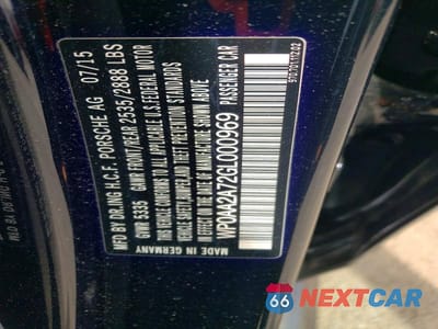 Zdjęcie 12 z 12 samochodu: 2016 PORSCHE PANAMERA 2 VIN:WP0AA2A72GL000969 - miniatura
